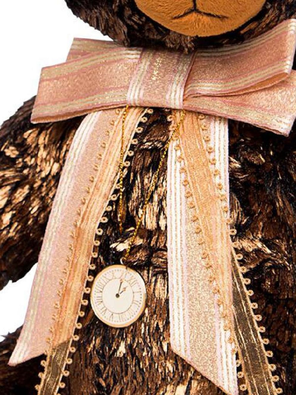 Мягкая игрушка Медведь БернАрт золотой (металлик) 30см