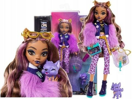 Кукла Mattel Monster High Clawdeen Wolf - Клодин Вульф с аксессуарами и питомцем - Монстр Хай HRP65