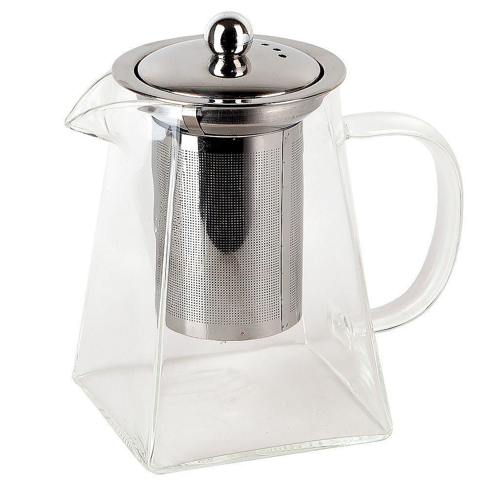 Чайник заварочный с фильтром "Pyramid" v=950мл (боросиликатное стекло) (индивидуальная упаковка)