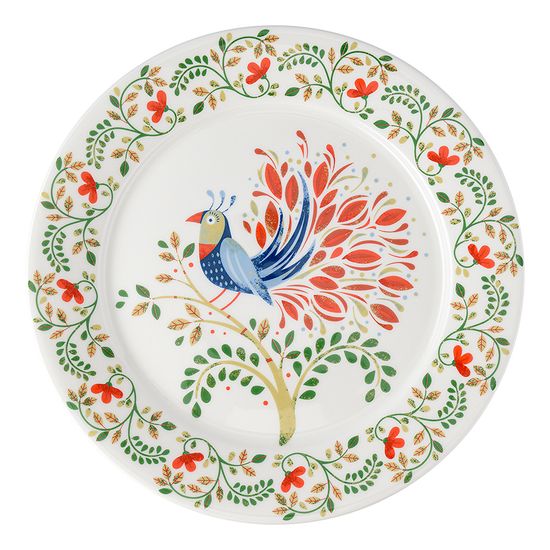 Набор тарелок fantail bird из коллекции birds of paradise в подарочной упаковке, D28 см, 2 шт.