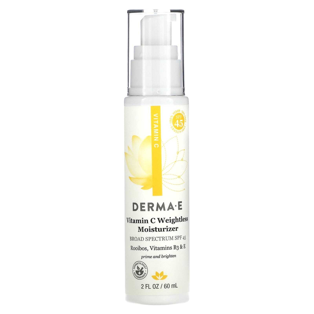 DERMA E, Невесомое увлажняющее средство с витамином C, SPF 45, 60 мл (2 жидк. унц.)
