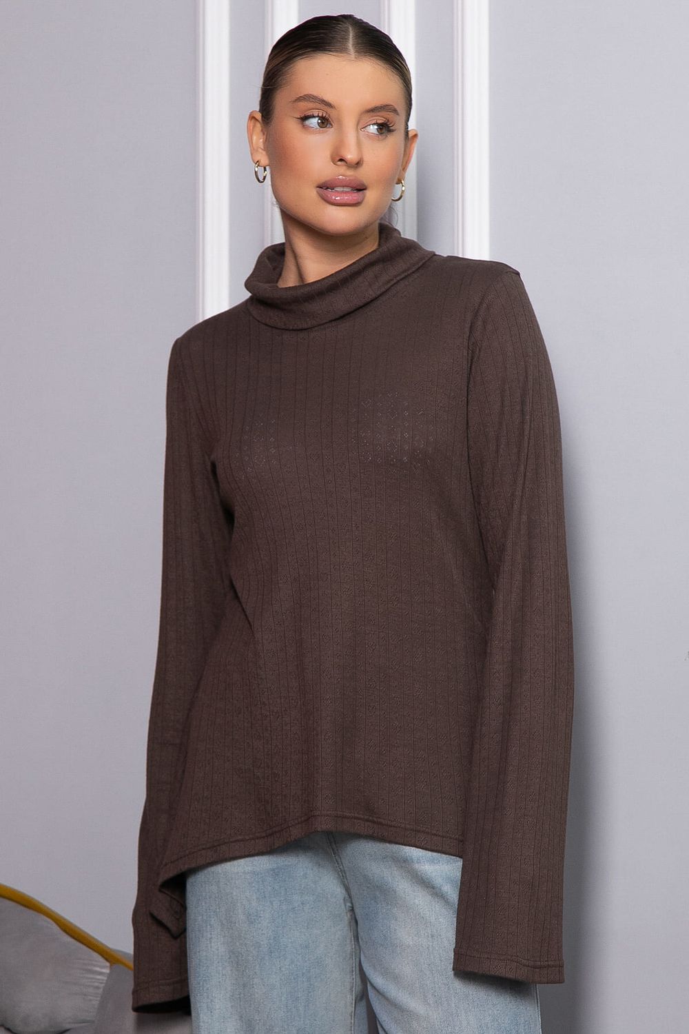 Джемпер В объятьях нежности (кофе) Б14446-4М LT Collection