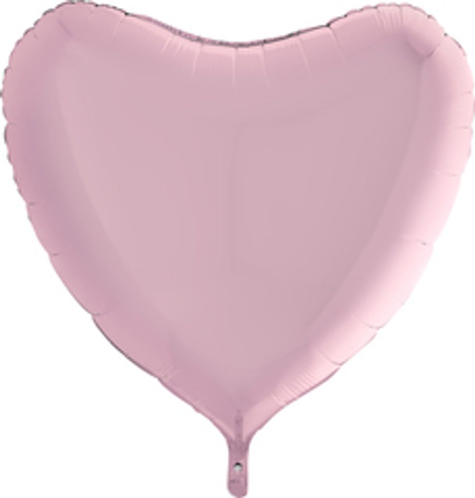 Г Шар 36" / 91 см сердце. пастель Pink (БГ-150)