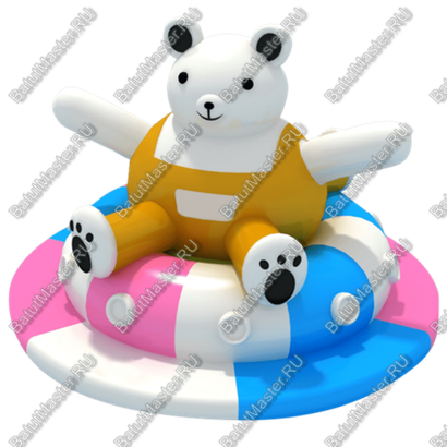 Электрическая карусель детская 4KIDS "Надувной медвежонок"