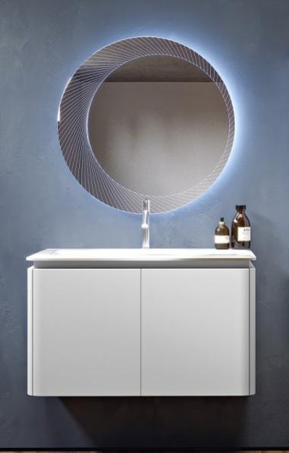 Тумба с раковиной Cezares STYLUS 95 см Bianco opaco 55226 + 55264