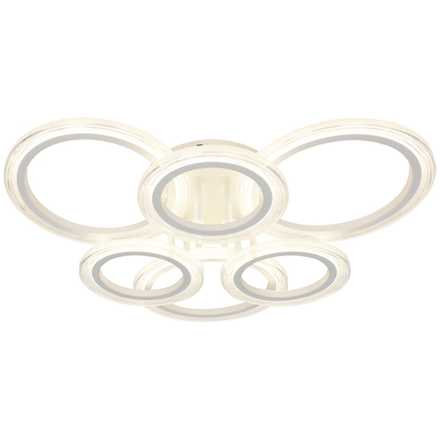 Светильник потолочный светодиодный ЭРА Модерн Ring CLL-1-90W 3K-6,5K RC WH с ДУ белый