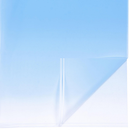 Упаковочная матовая пленка (0,58*0,58 м) Перелив, Голубой, 20 шт.