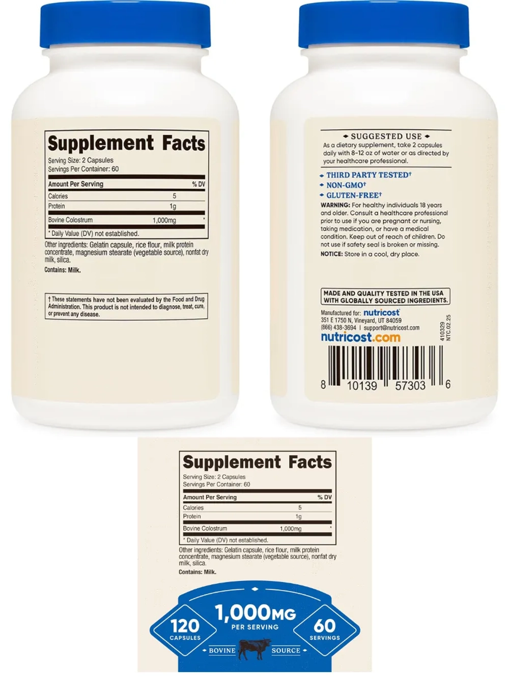 Молозиво 500 мг в 1 капсуле 120 капсул