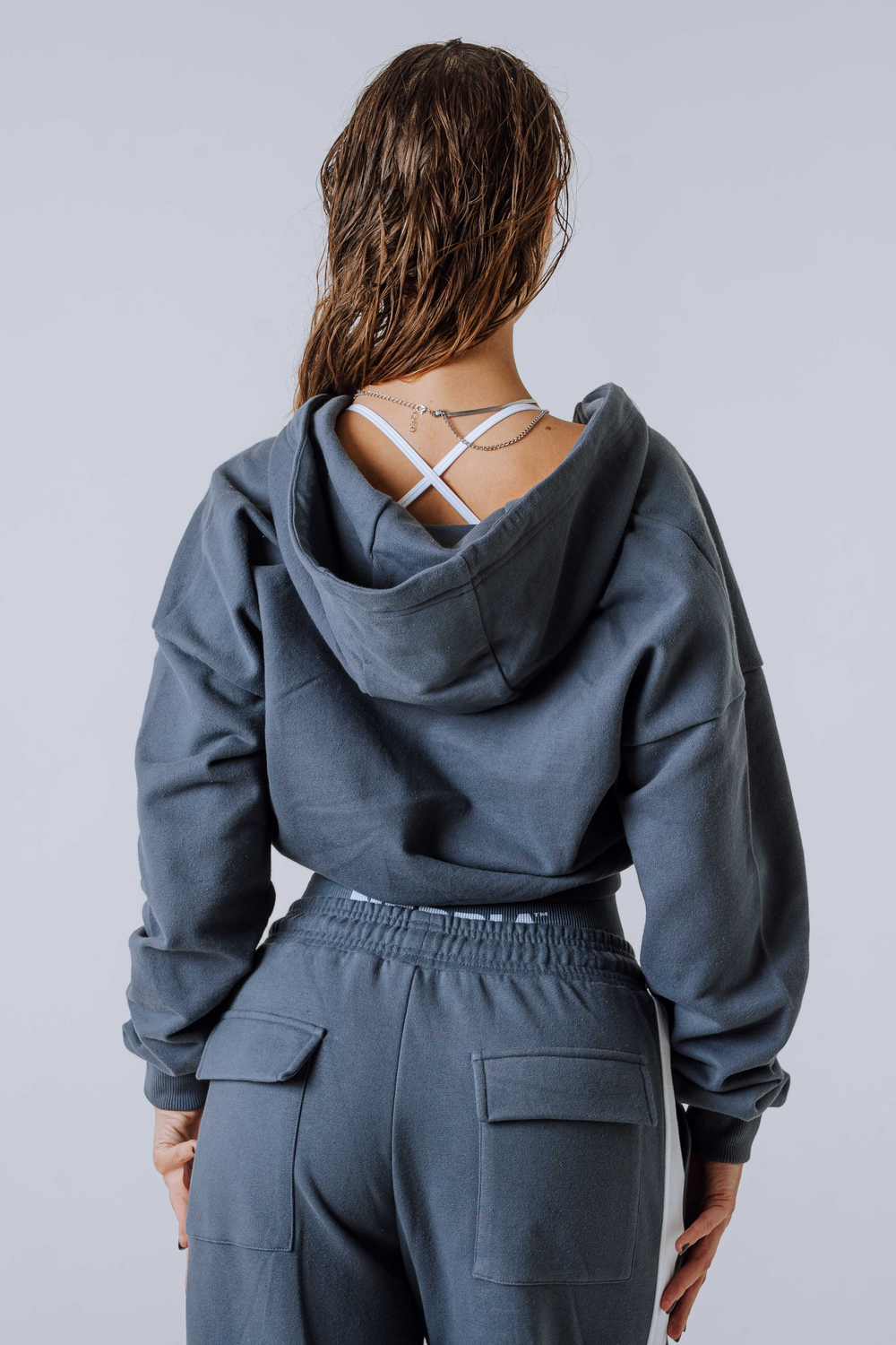 Кофта Relaxed Zip Hoodie POWER 895 GREY