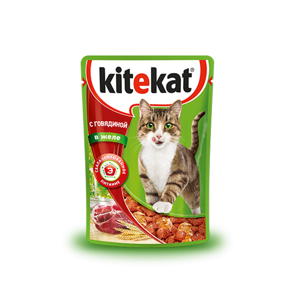 Kitekat® Сочные кусочки в желе 85гр в ассортименте