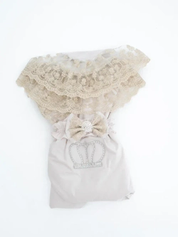 Конверт на выписку новорождённому с переноской зимний