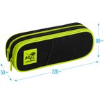 Пенал мягкий 2 отделения, 220*80*50 Berlingo "UFO", полиэстер, внутр. органайзер