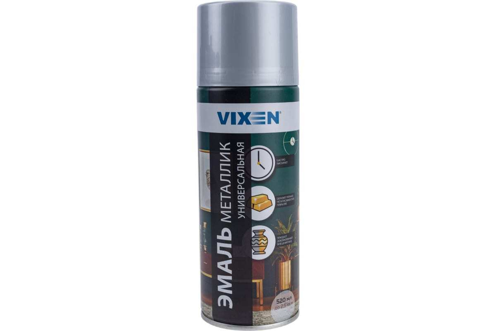 Эмаль металлик Vixen хром зеркальный (520мл) аэрозоль