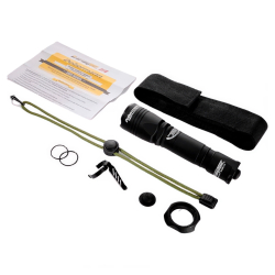 Тактический фонарь Armytek Dobermann XP-E2 (красный свет) — безопасность: защита от случайного включения и индикация низкого заряда.