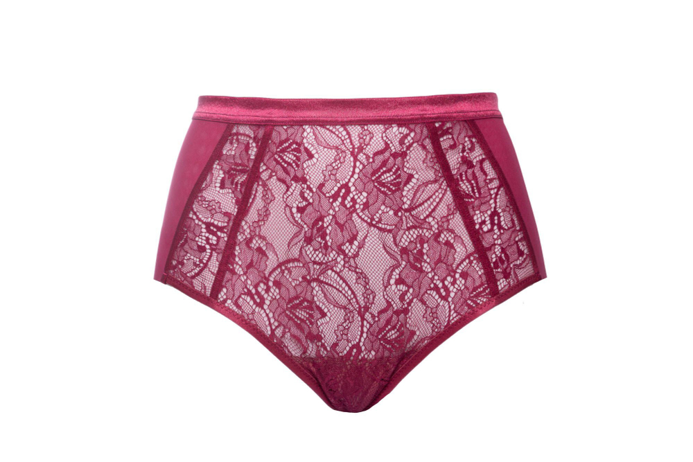 Ярко-розовые трусики Chiara с высокой талией (Размер: 42) (Цвет: ярко-розовый)