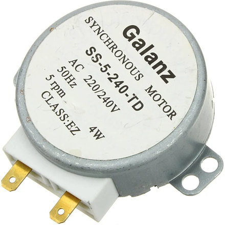 Двигатель вращения для СВЧ печи (вал 7мм) 220V 4W SS-5-240-TD