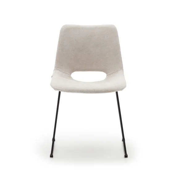 Стул Zahara бежевый с черными ножками