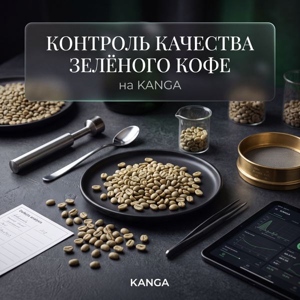 Контроль качества зелёного кофе на KANGA: как вкус начинается задолго до обжарки.