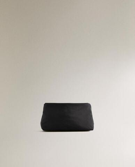 ZARA HOME КОСМЕТИЧКА ИЗ ТЕХНИЧЕСКОЙ ТКАНИ СРЕДНЕГО РАЗМЕРА, ЧЕРНЫЙ