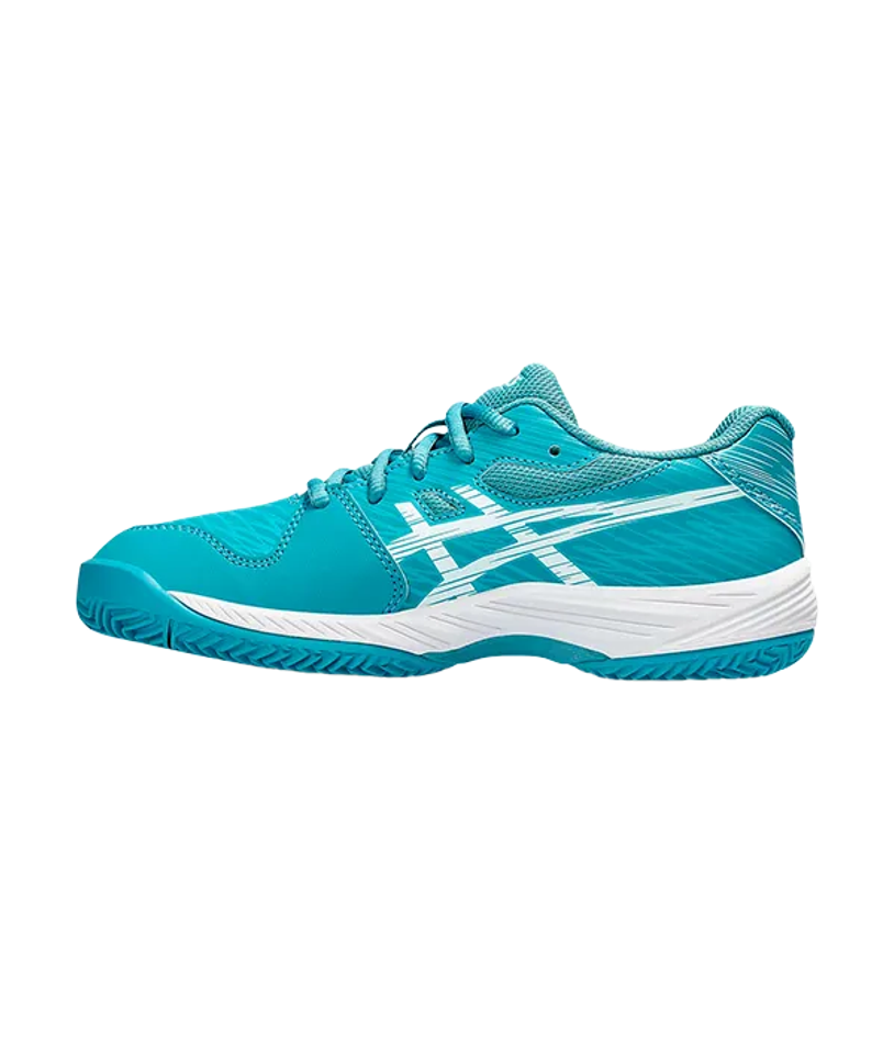 Asics Gel-Game 9 GS Clay-OC Детские кроссовки Серый Синий-Белый