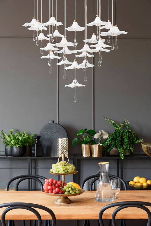 Люстра Cloyd SHANGRILA C33 / выс. 120 см - керамика - белый (арт.11491)