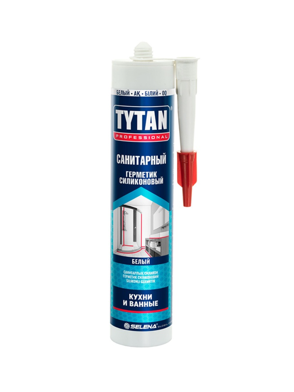 Герметик силиконовый Tytan санитарный белый (0,28 л) 213042