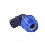 Отвод компрессионный ПЭ Дн 20х1/2"х90гр НР Ру16 RTP (РосТурПласт) 11548