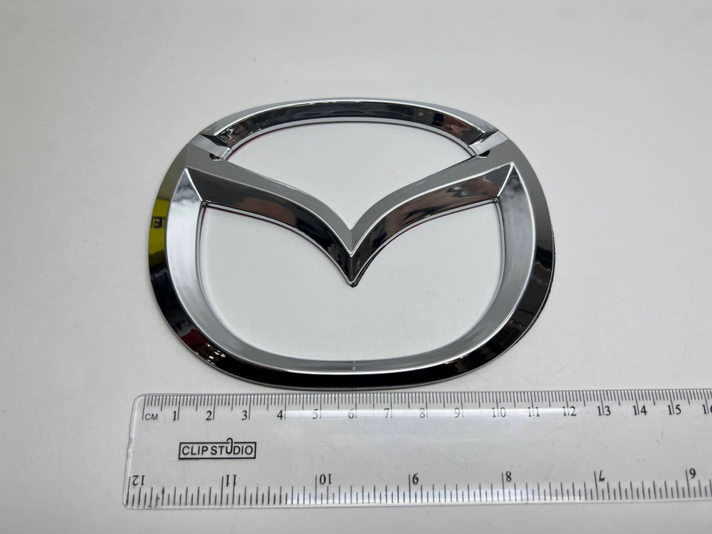 Логотип (шильдик, надпись, эмблема) "Mazda" 11.5см для крышки багажника / решетки радиатора / капота