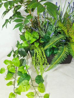 Рябина с папоротником 80см в длинном кашпо