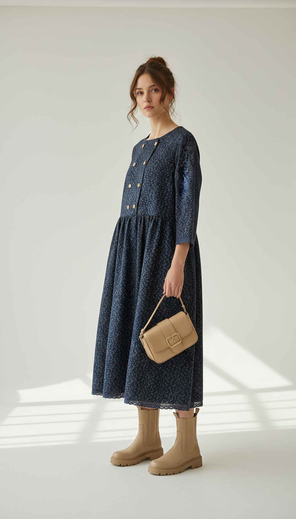 Очаровательное платье из мягкой фланели