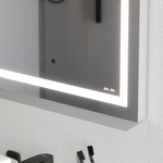 Универсальное зеркало настенное с контурной LED-подсветкой, 50 см AM.PM Gem M91AMOX0501WG