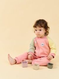 Комбинезон-косуха Колор блок "Персик" утепленный 0+