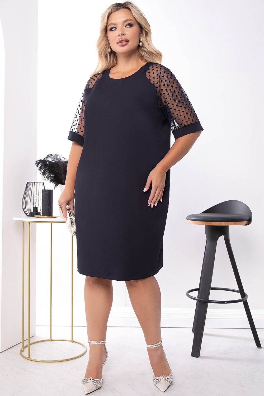 Платье "Дорогое удовольствие" (темно-синее) П7423 LT Collection