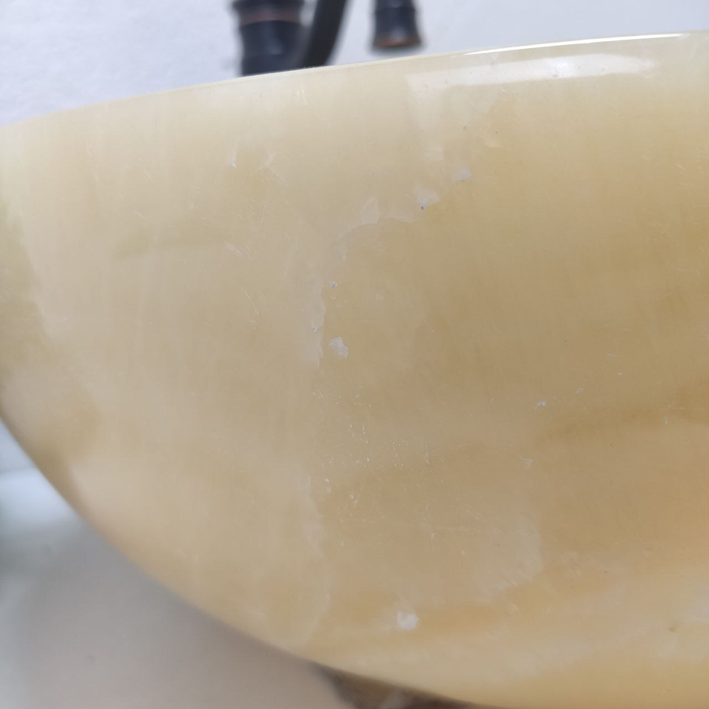 Раковина из оникса Bowl Yellow TinLip BO-61113 45*45*17