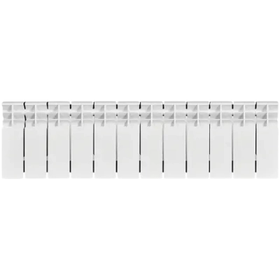 Радиатор биметаллический STOUT TITAN 200 - 12 секций (подключение боковое, цвет белый)