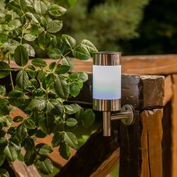 USL-F-153-MM220 SYDNEY Cветильник настенный на солнечной батарее. 1 светодиод. Белый свет. 1xАА Ni-Mh аккумулятор в-к. IP44. TM Uniel