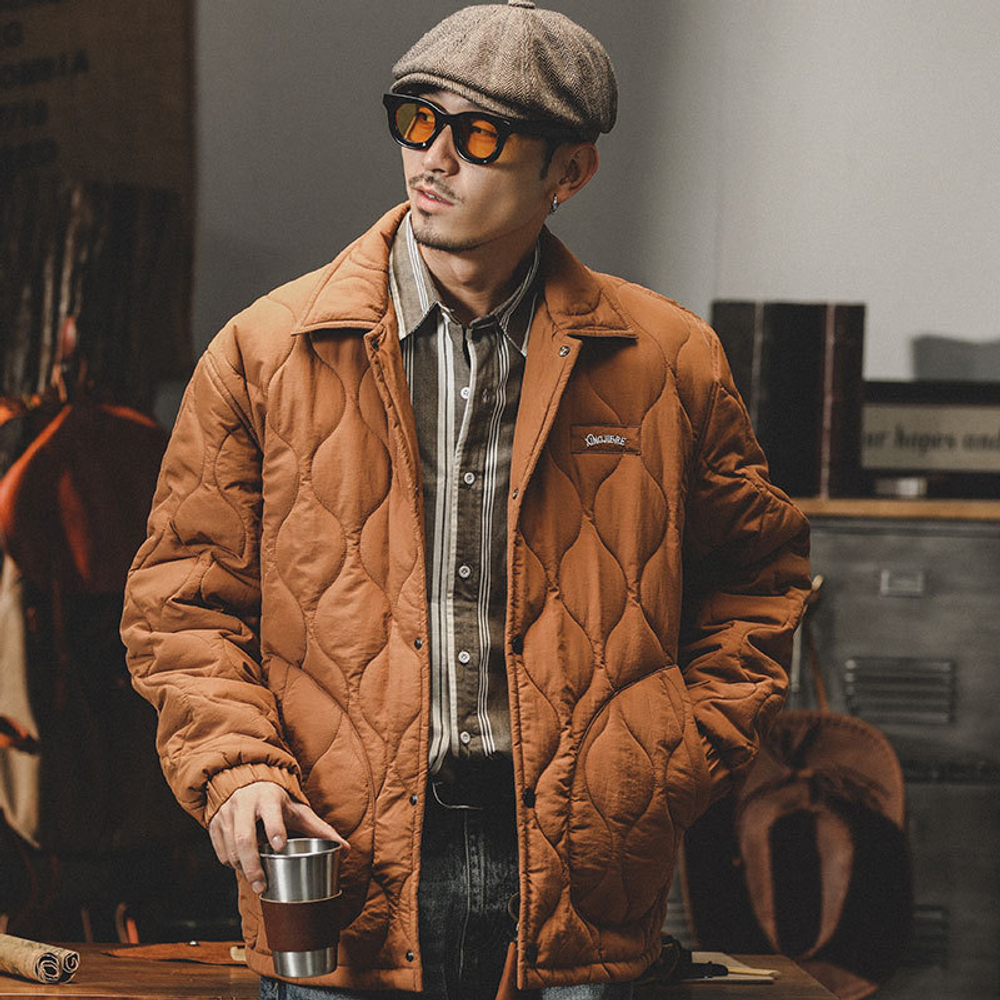 Gaomi Gaomi Мужская стеганая куртка с бриллиантами 2023 года, Мужская