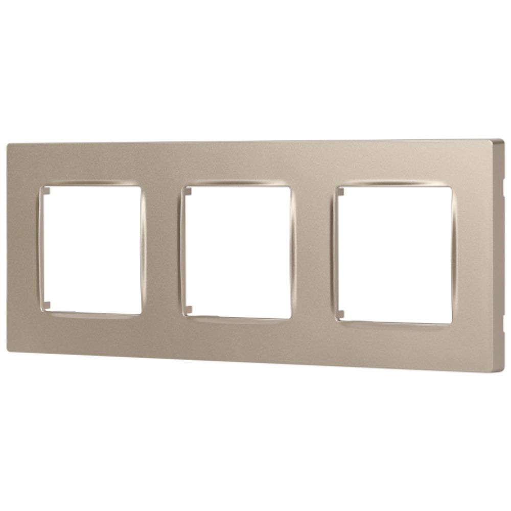 Рамка для розеток и выключателей ЭРА Серия 12 12-5203-04 на 3 поста, Классик, шампань