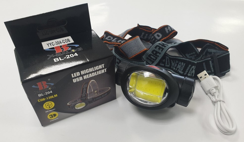 Фонарь налобный COB аккумуляторный 3 режима (KPR)