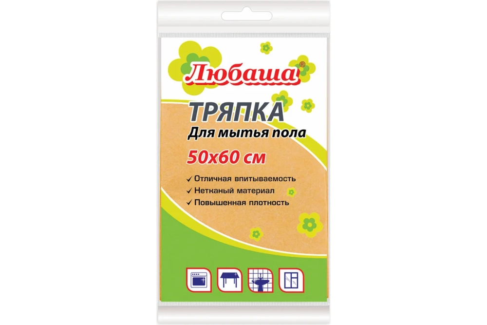 Тряпка для мытья пола ЛЮБАША 50х60 см.