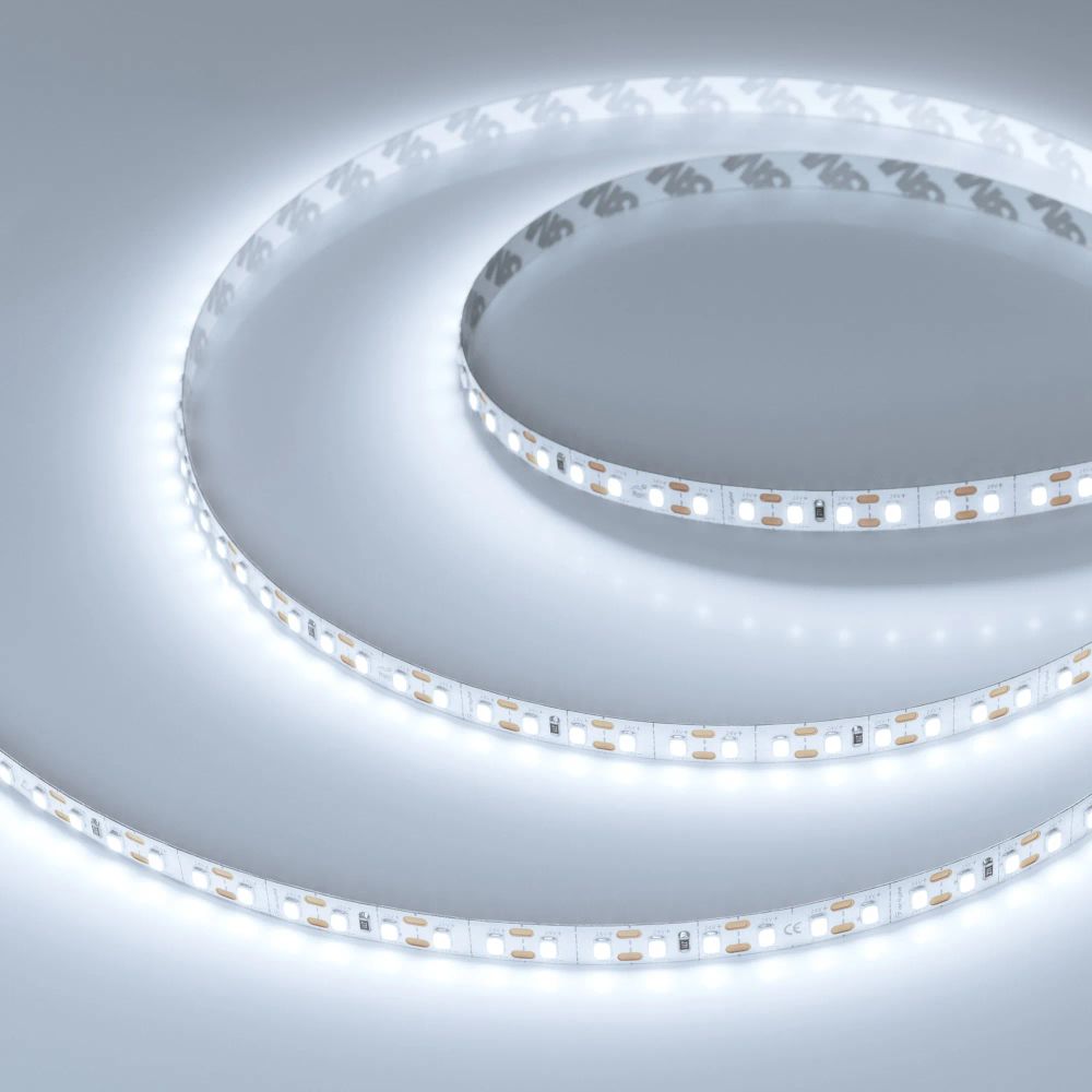 Светодиодная лента FC-A120-8mm 24V White6000-CX1 (10 W/m, IP20, 5m) (Arlight, резка 1 светодиод) 052792