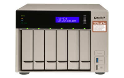 Сетевой RAID-накопитель QNAP TVS-673e-8G