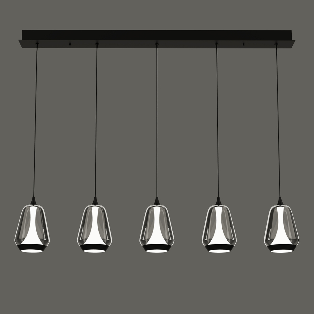 Подвесной светильник MD24001011-5B black/smoky