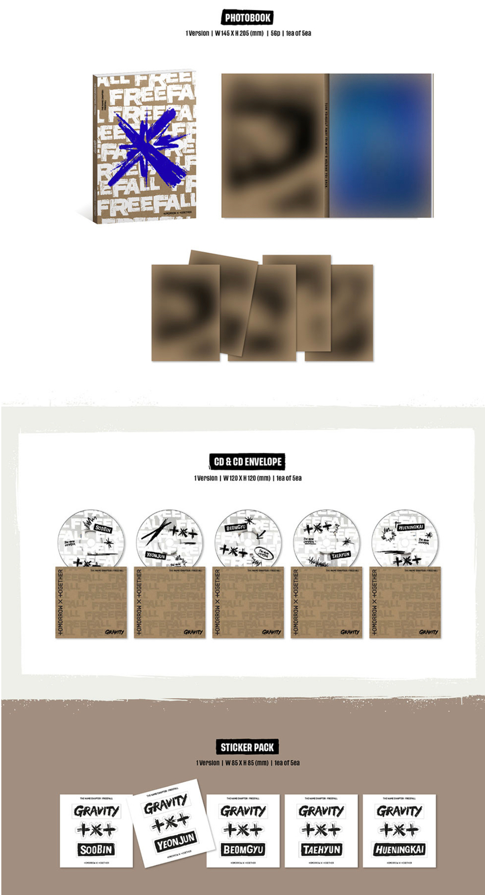 Альбом TXT - FREEFALL (GRAVITY Ver.)