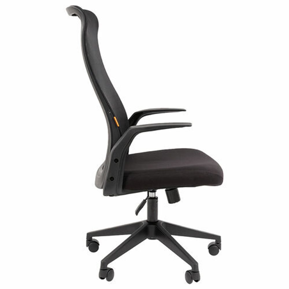 Кресло офисное Chairman CH 573, сетка/ткань, черное, ш/к 53342, 7134740