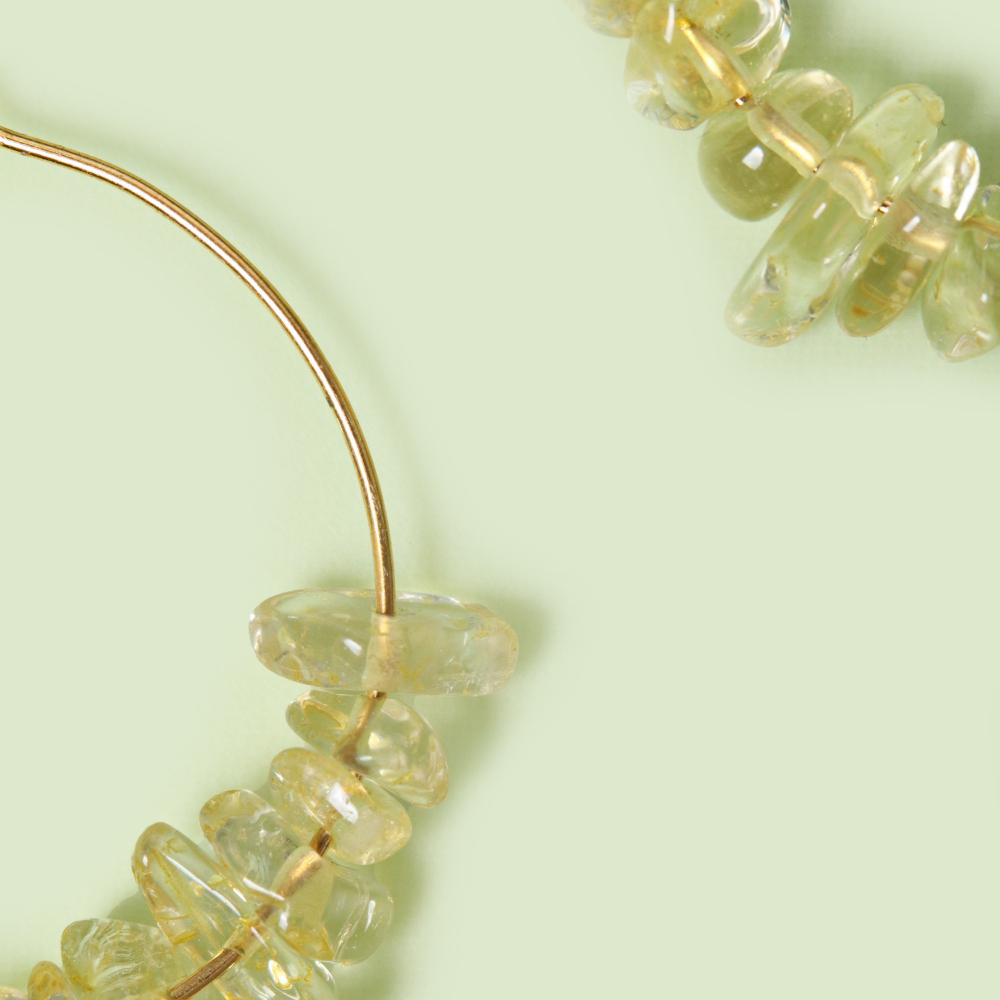 Серьги Crumble YEL