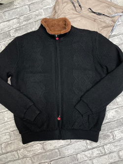 Кардиган с мехом Kiton
