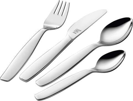 Набор детских столовых приборов Zwilling Kids Pila, 4 предмета, нержавеющая сталь