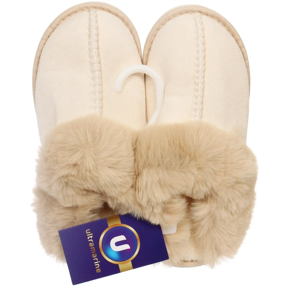 Тапочки женские домашние «IRIS», цвет молочный, р-р 38/39