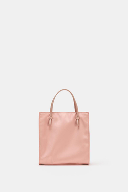ZARA СУМКА С АТЛАСНЫМ ЭФФЕКТОМ, РОЗОВЫЙ